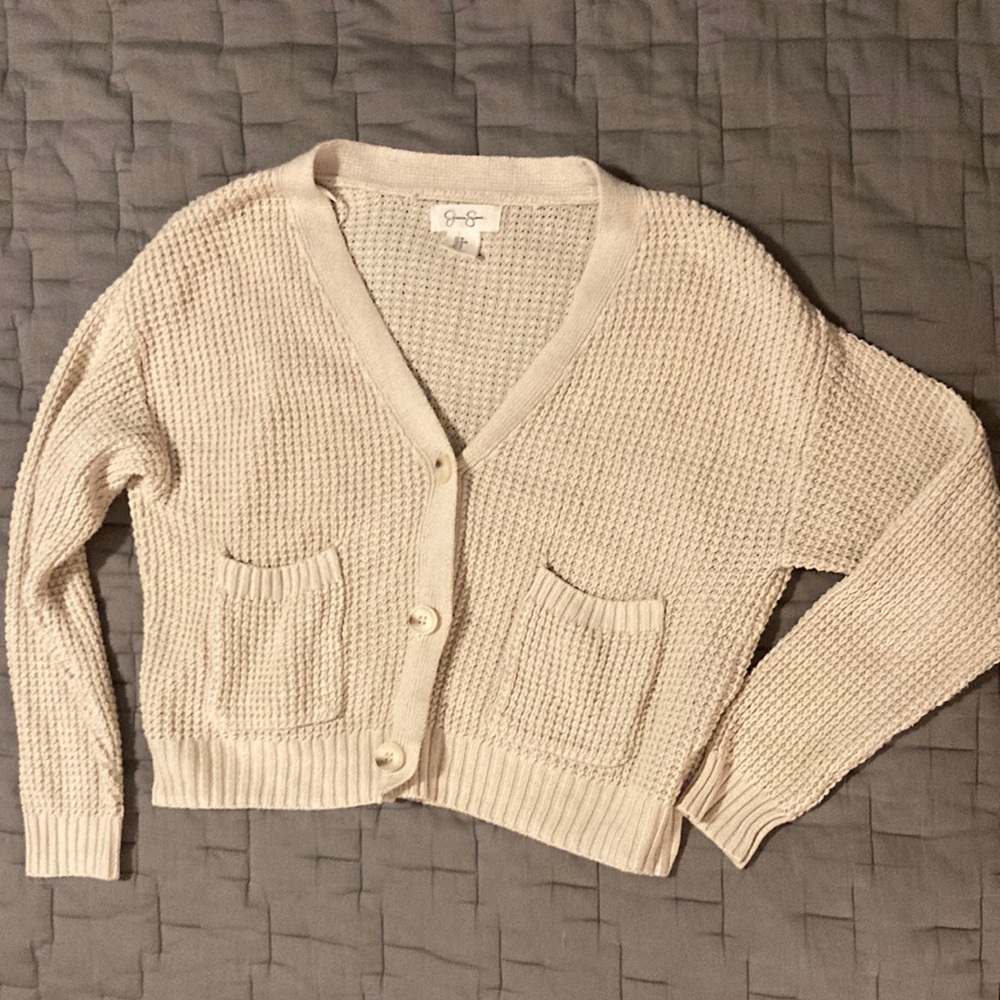 Jessica Simpson Women's Cream Cardigan Sweater